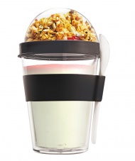 YO2GO Black Reusable Yogurt To Go Container